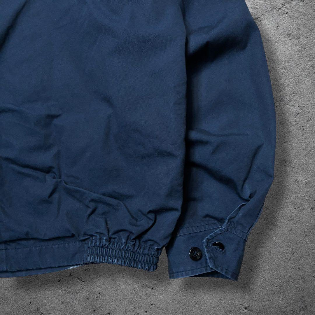 専用VAN JACKETハリントンジャケットLネイビー無地ドッグイヤースウィング