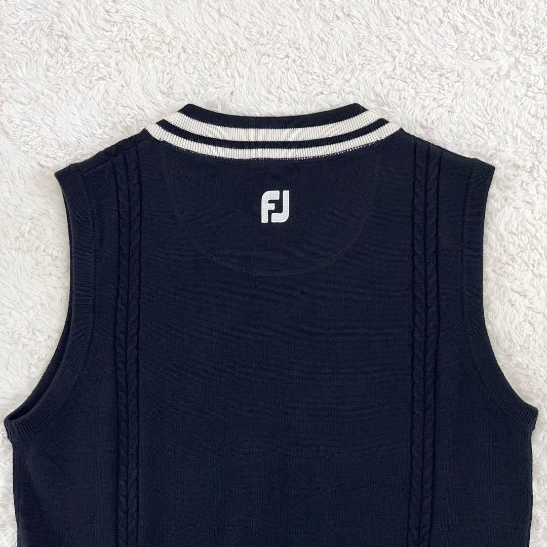 【極美品】 FJ フットジョイ ベスト XL ゴルフ ネイビー