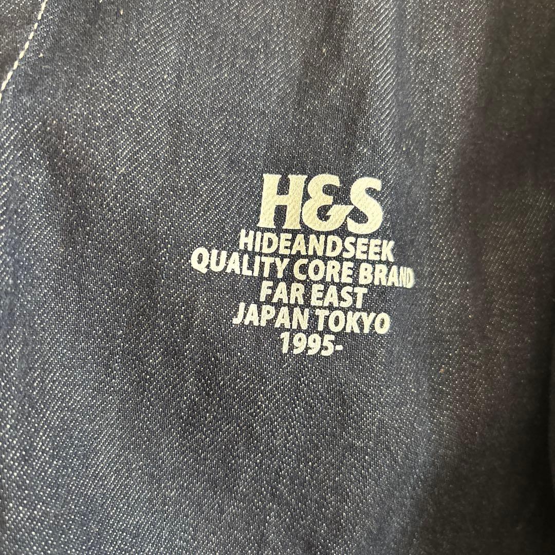 HIDEANDSEEK ダークデニム カバーオール