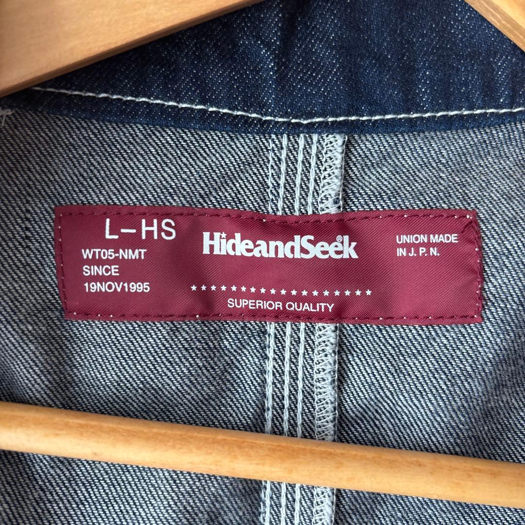 HIDEANDSEEK ダークデニム カバーオール