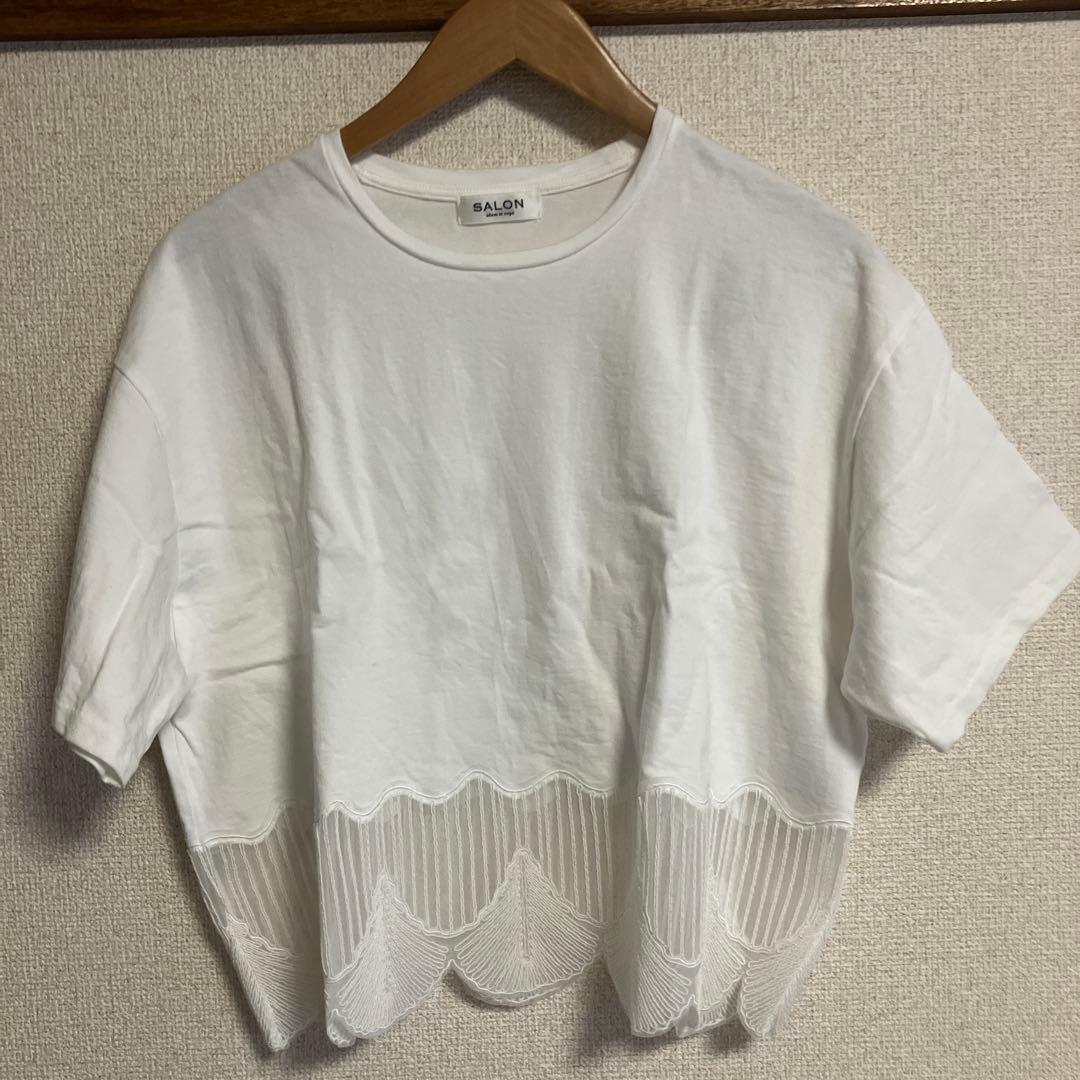 SALON adam et rope シェルスカラップTシャツ
