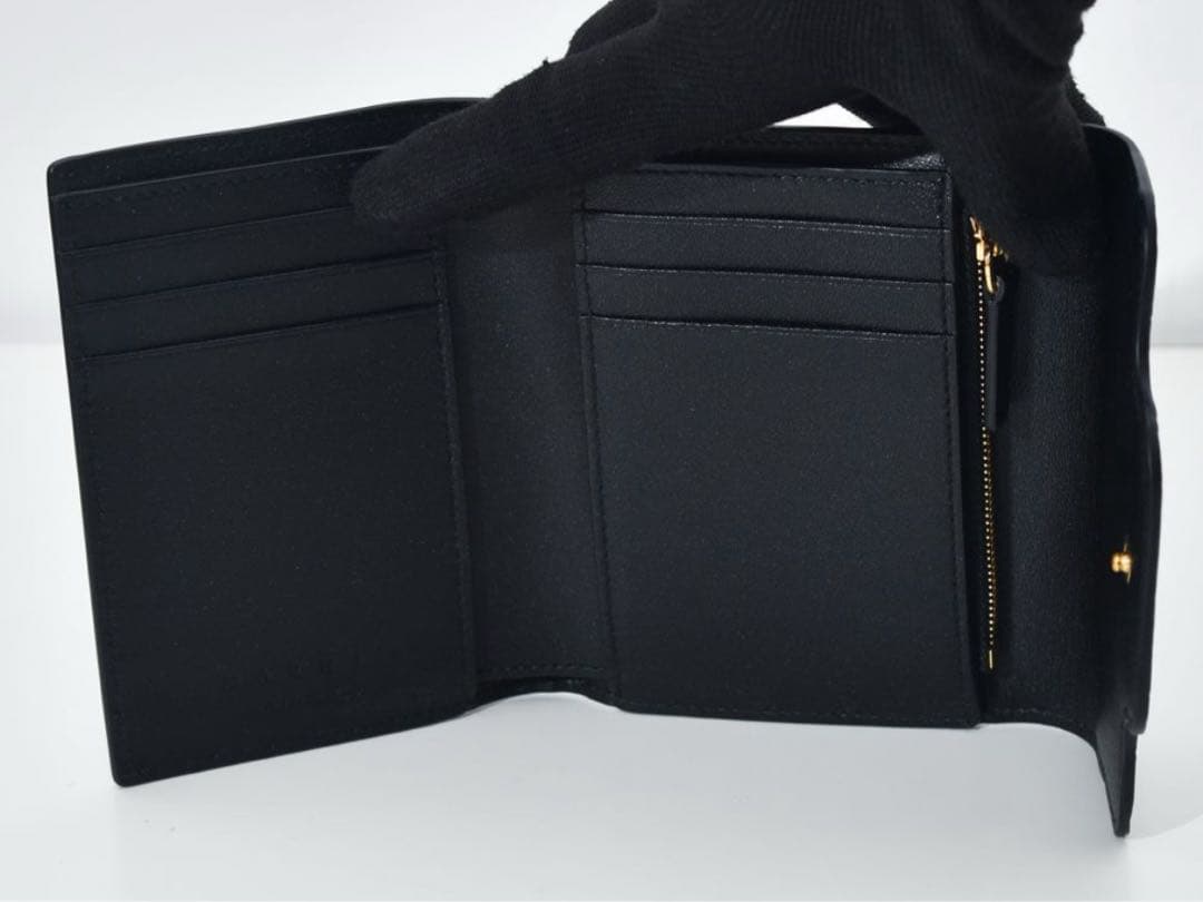MARNI クロコダイル型押し 三つ折り財布