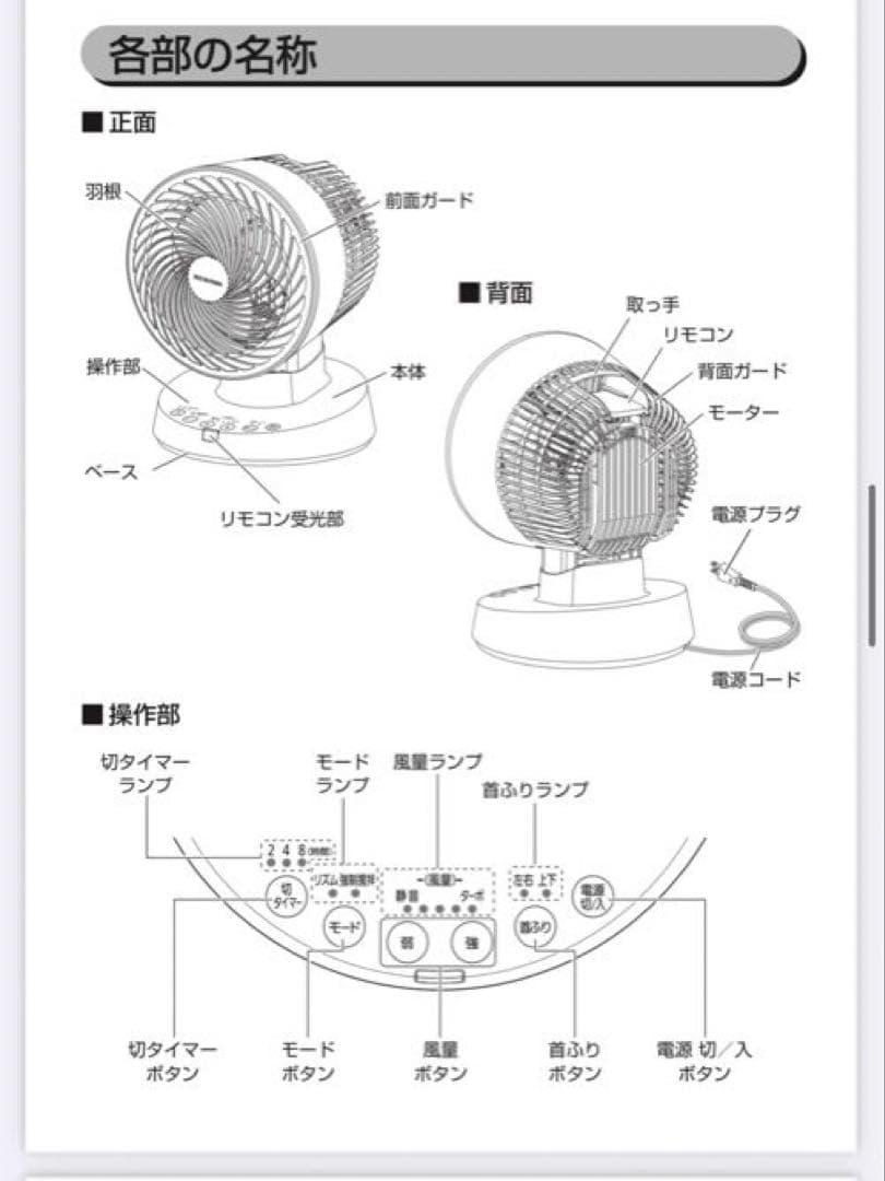 【新品　未使用】アイリスオーヤマ　サーキュレーターPCF-BD15T-A