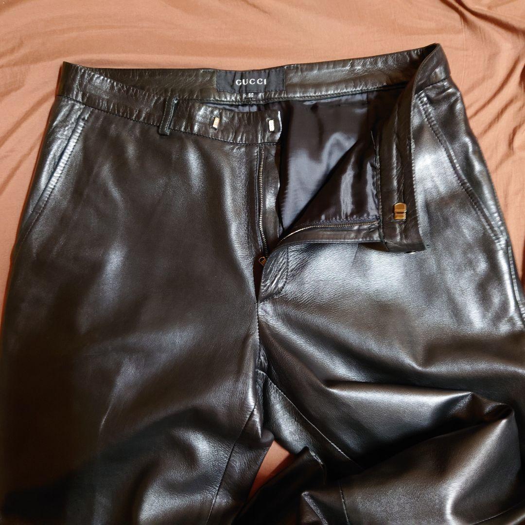 グッチ GUCCI レザーパンツ トムフォード最終期