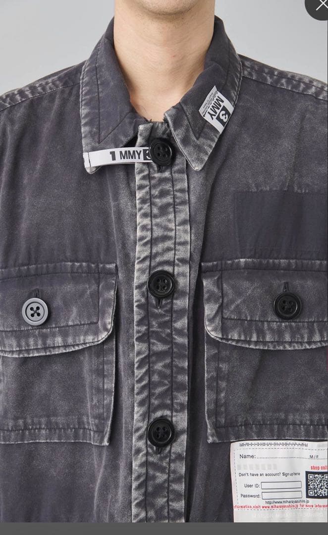 25SS mihara yasuhiro シャツブルゾンA14SH083