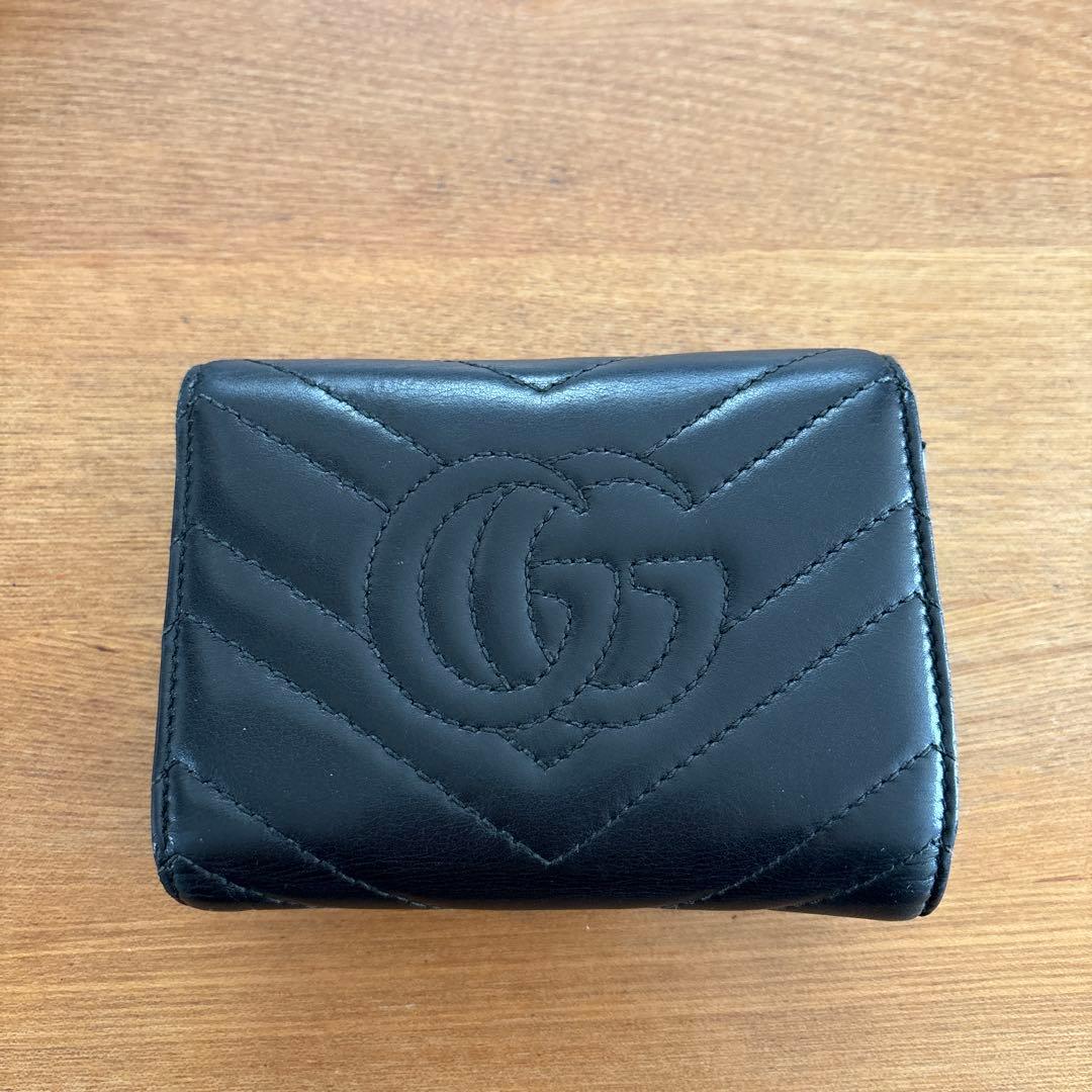 Gucci ブラック 三つ折り財布