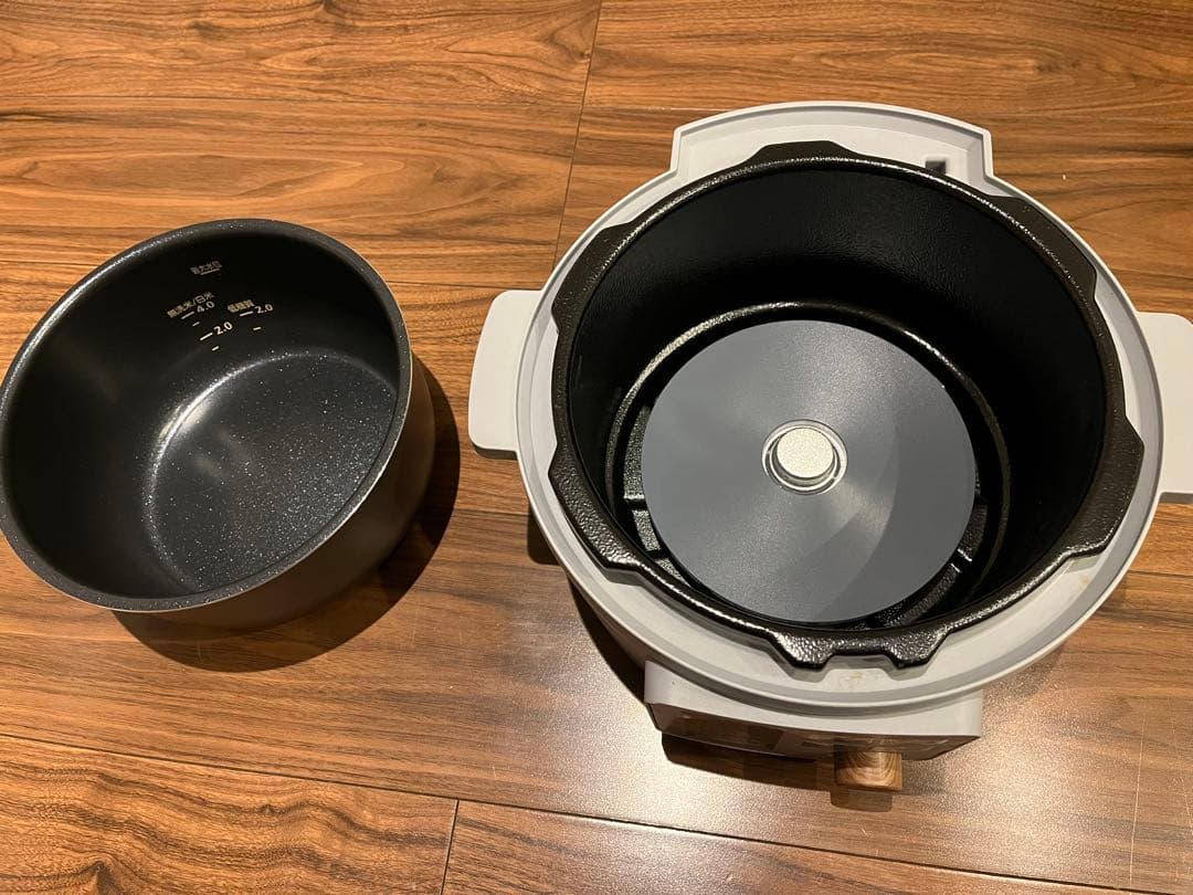 【ほぼ未使用】電気圧力鍋　アイリスオーヤマ　ストーングレー　3L
