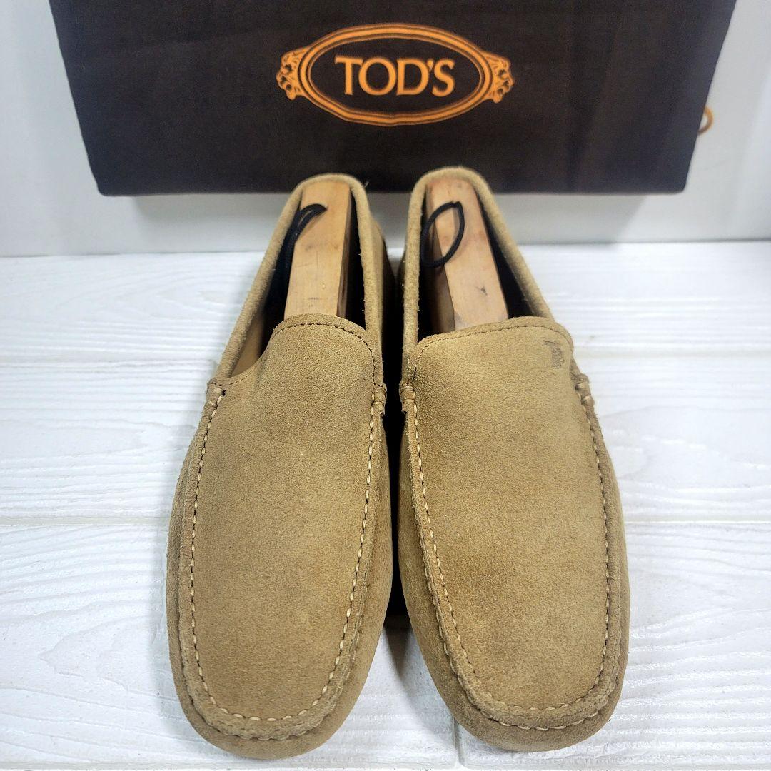 【極美品】TOD'S ドライビングシューズ 5.5(24.5cm) ベージュ
