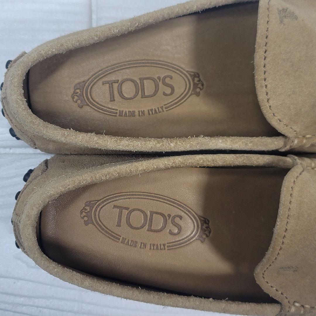 【極美品】TOD'S ドライビングシューズ 5.5(24.5cm) ベージュ