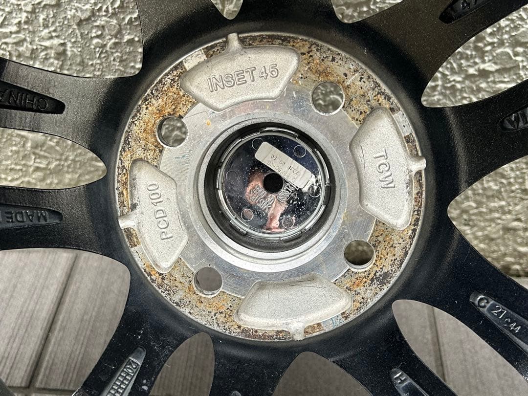 ☆中古☆溝無☆4.5J×14 ET:45 PCD100 4穴 2本①
