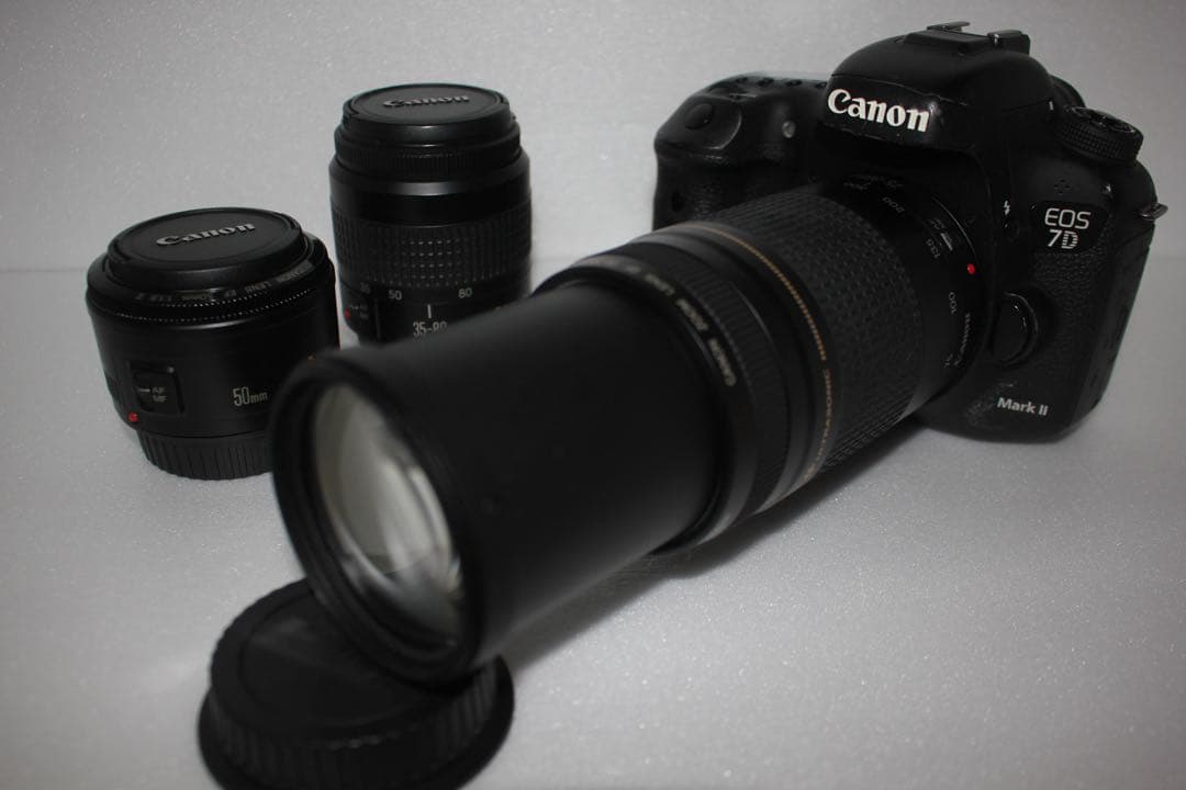 Canon EOS 7D MarkⅡ 標準&望遠&単焦点トリプルレンズセット