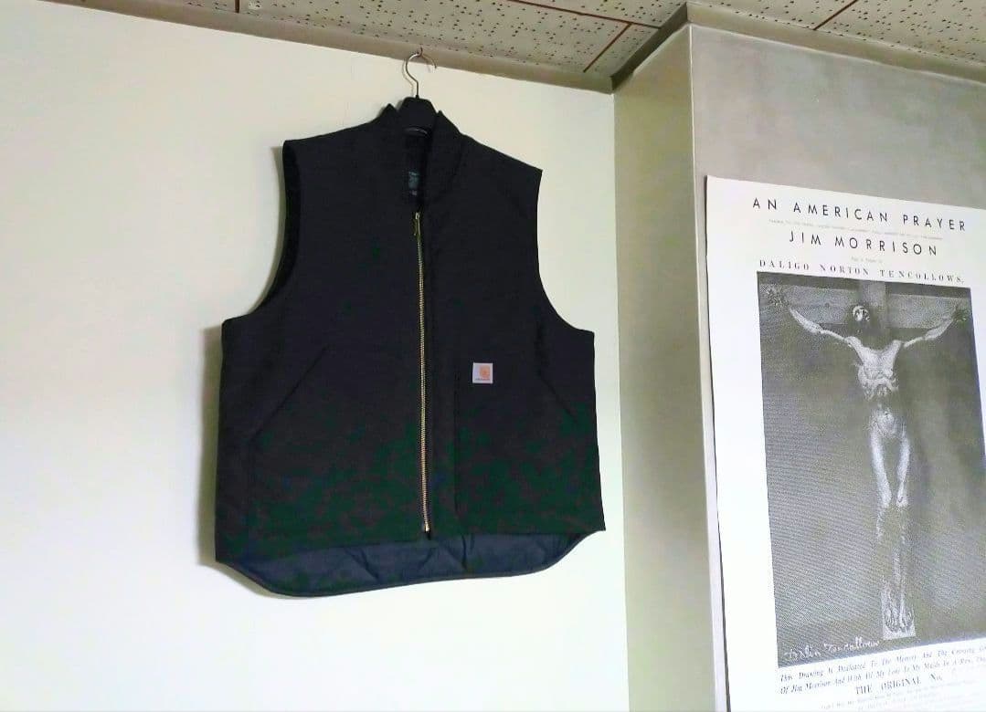 ❒Carhartt ダックベスト【 黒】USED✨美品