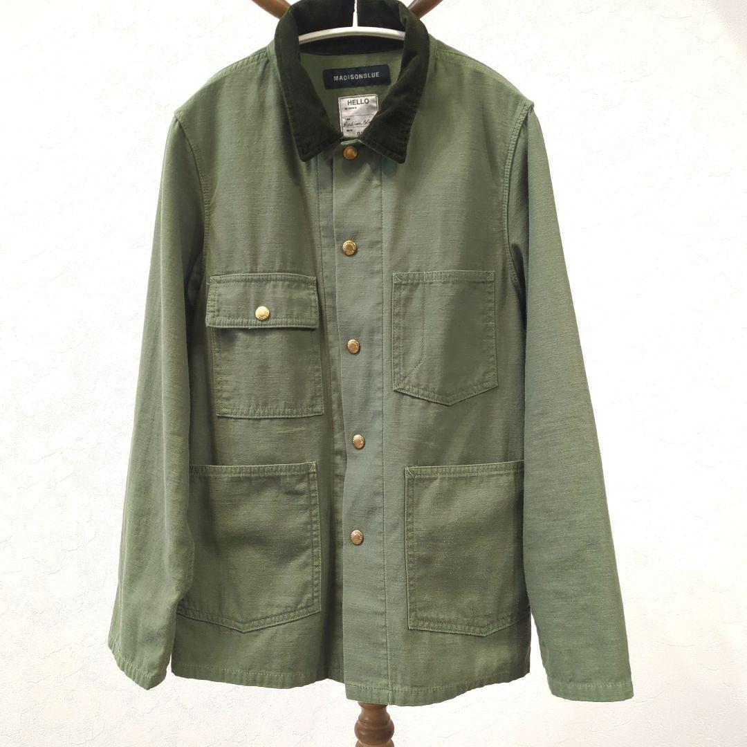 【 MADISONBLUE】COVERALL JK L.oz BS ミリタリー