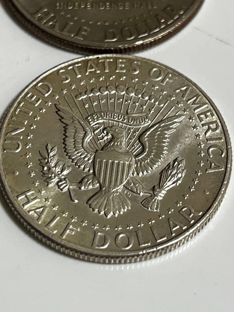 銀貨1964年1976年ケネディハーフダラー4枚セット