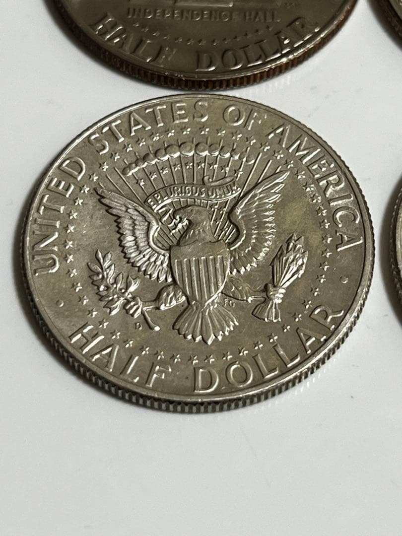 銀貨1964年1976年ケネディハーフダラー4枚セット