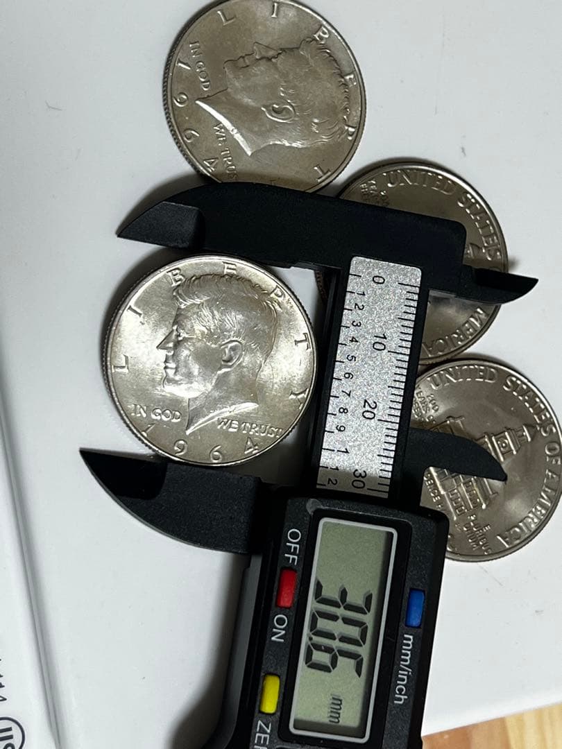 銀貨1964年1976年ケネディハーフダラー4枚セット