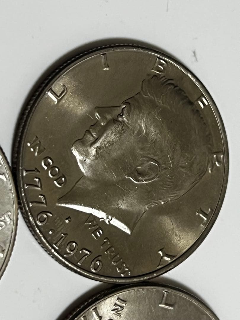 銀貨1964年1976年ケネディハーフダラー4枚セット