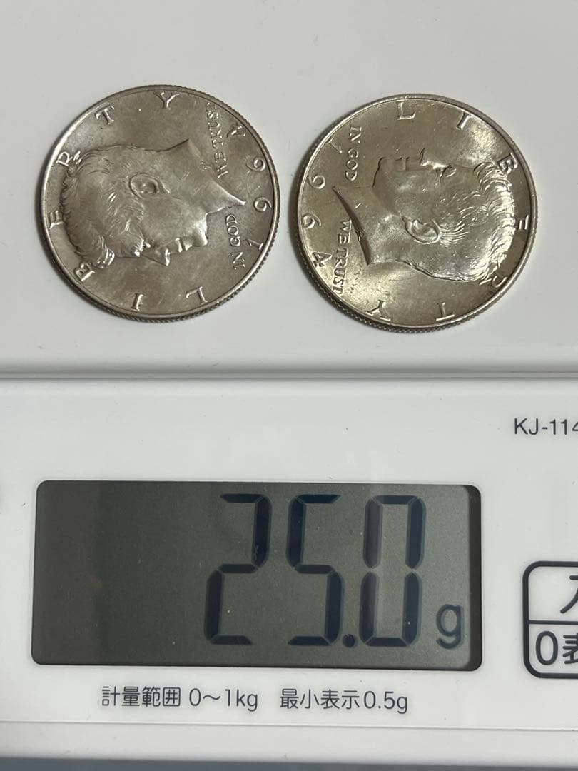 銀貨1964年1976年ケネディハーフダラー4枚セット