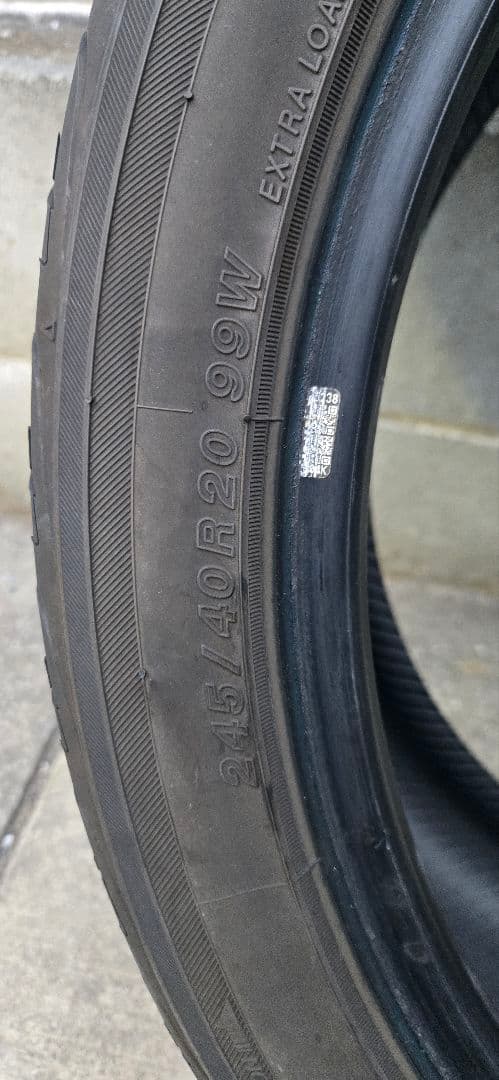 YOKOHAMA245/40/R20 4本セット24年製 バリ山2個口送料込み②