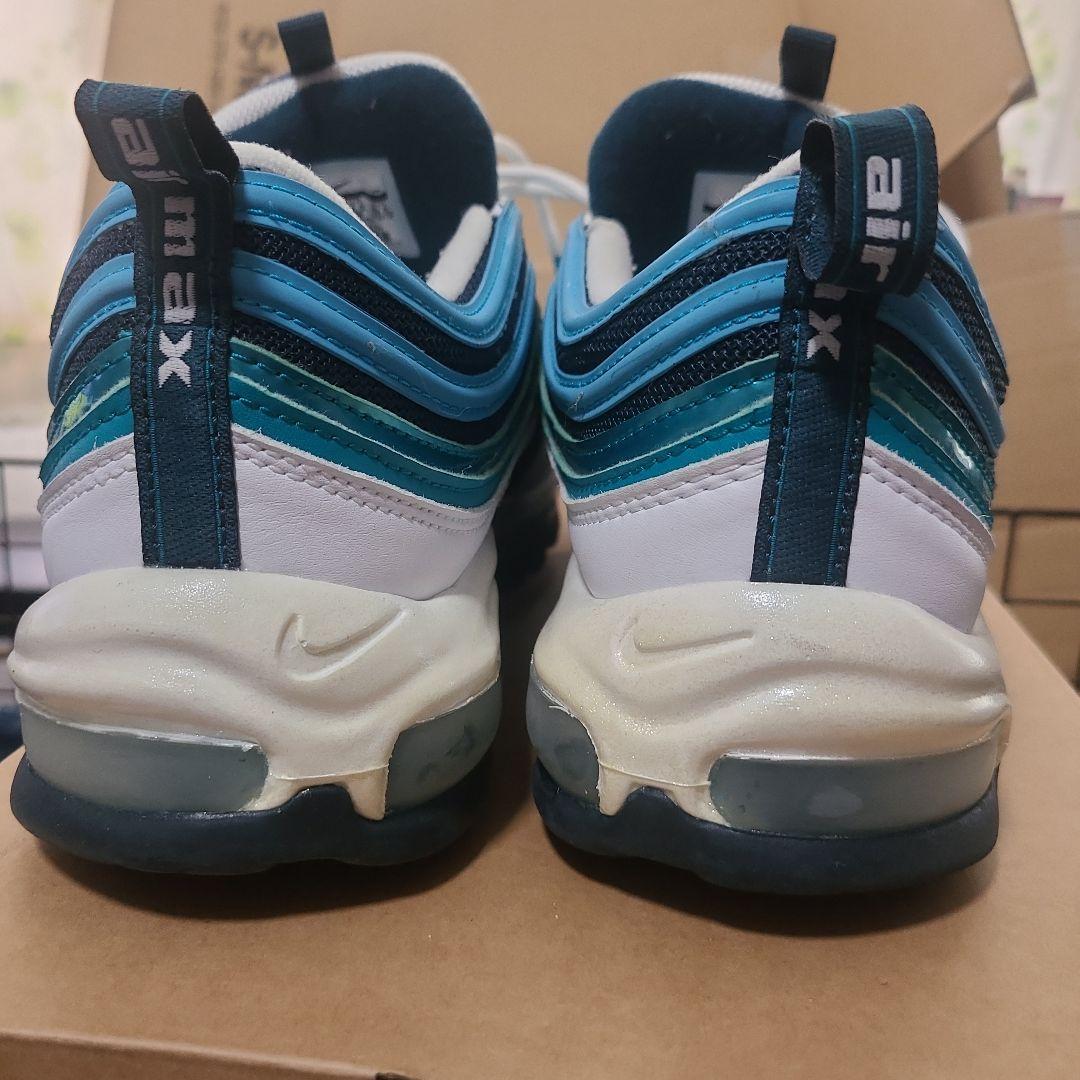Nike Air Max 97 ホワイト/ブルー/グリーン 29.5cm