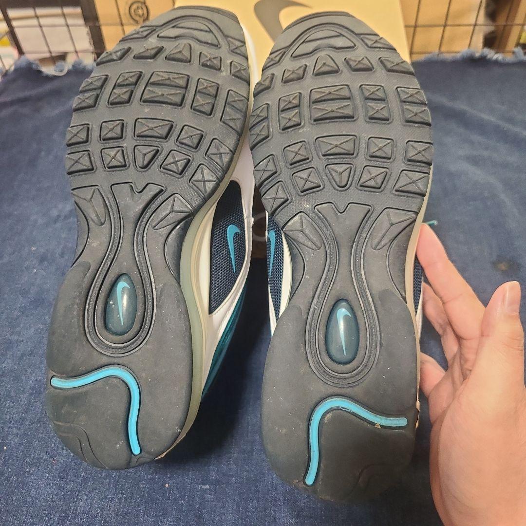 Nike Air Max 97 ホワイト/ブルー/グリーン 29.5cm