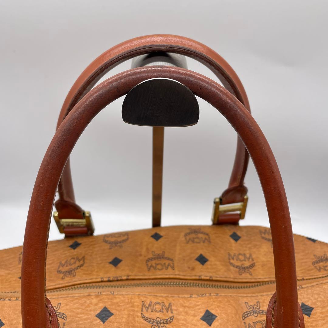 ●MCM ボストンバック●エムシーエム ハンド ブラウン カバン モノグラム
