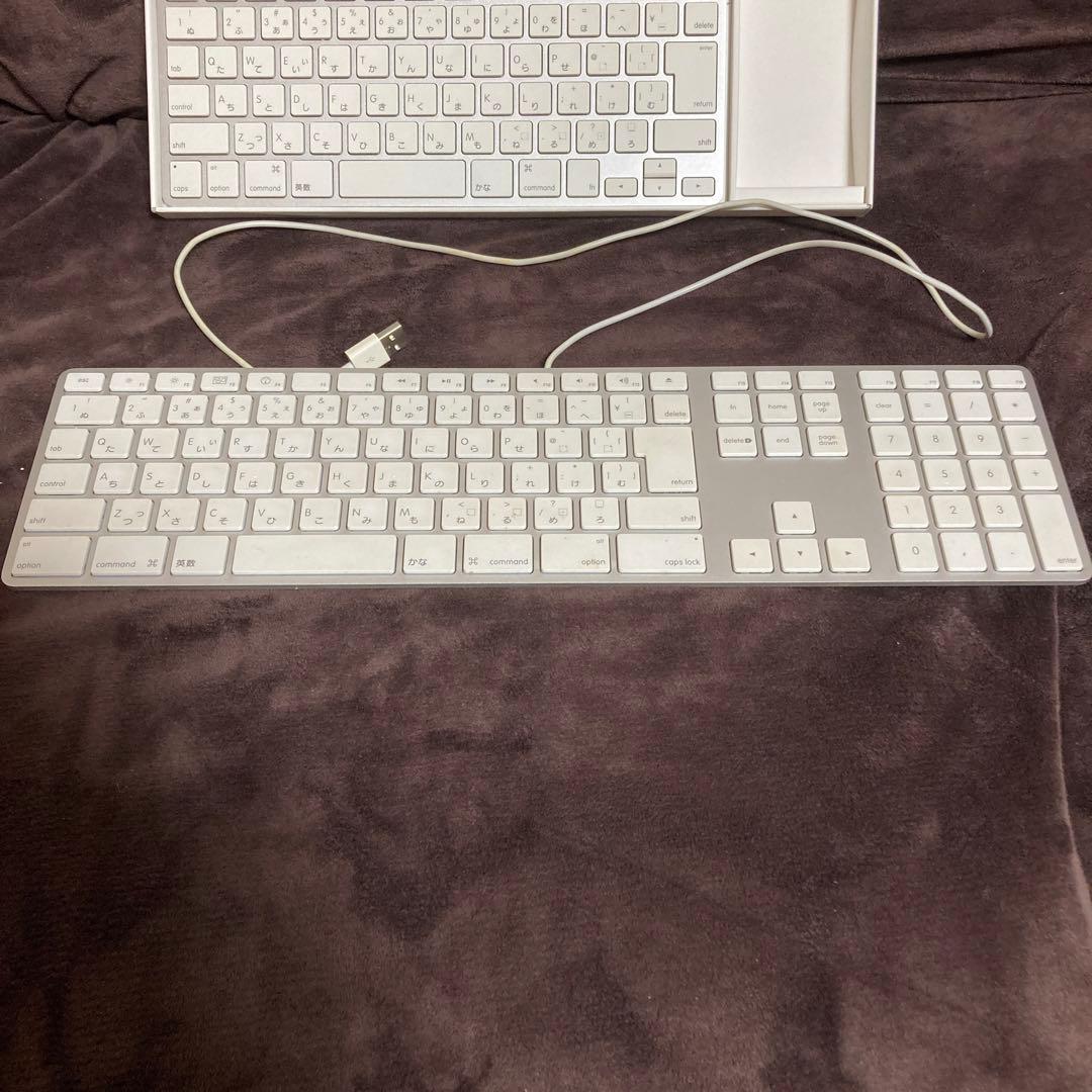 アップルApple パソコンのキーボード 2つおまとめで 大人個人家庭での使用