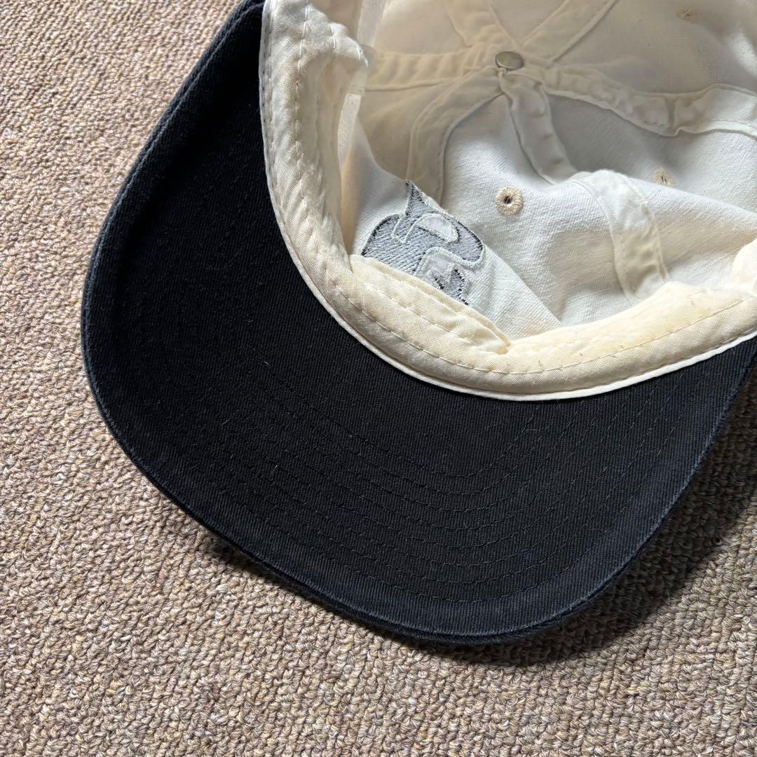 stussy ツートン 6パネル コットン キャップ 白黒