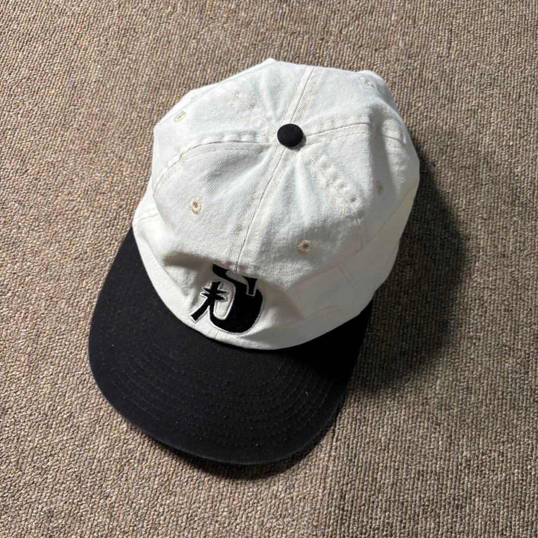 stussy ツートン 6パネル コットン キャップ 白黒