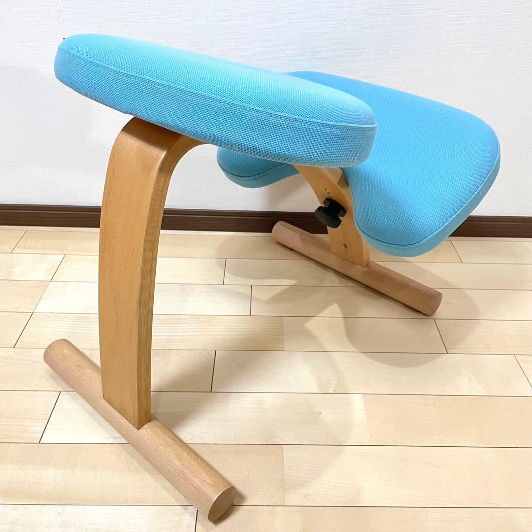 バランスラボ バランスチェア バランスイージー ライトブルー 中古品