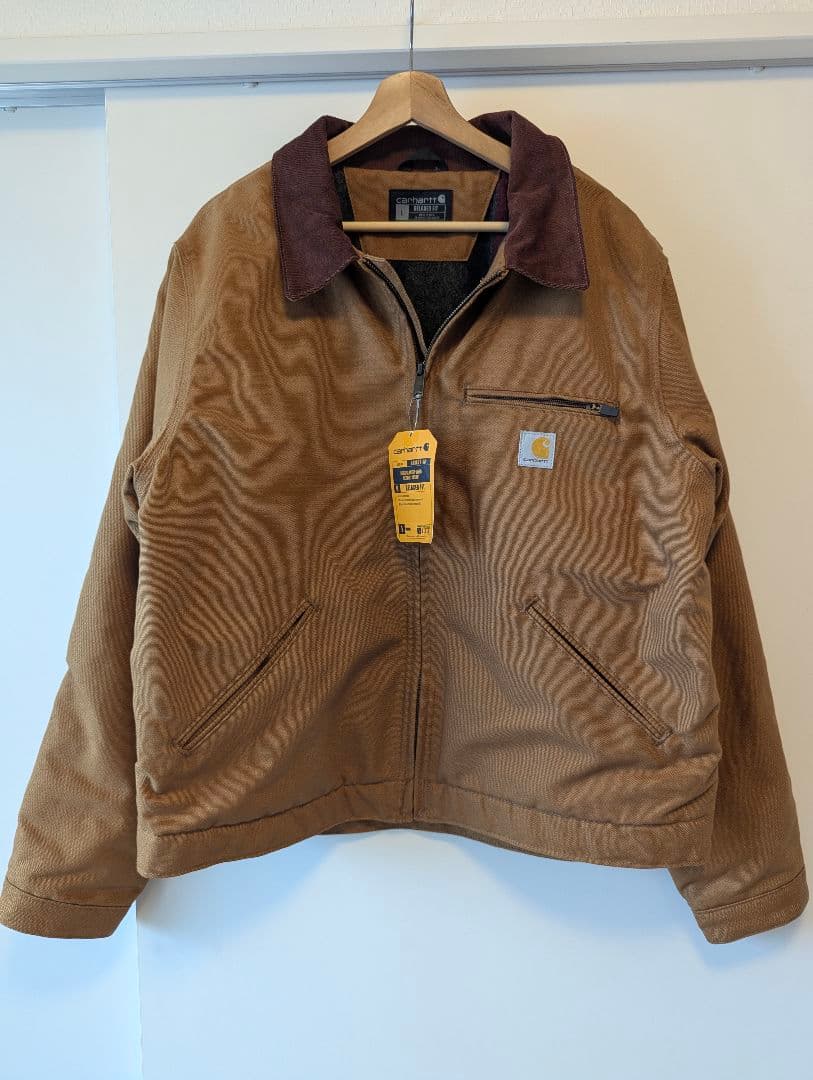 ​【新品・USA製】カーハート デトロイトジャケット L ブラウン 103828