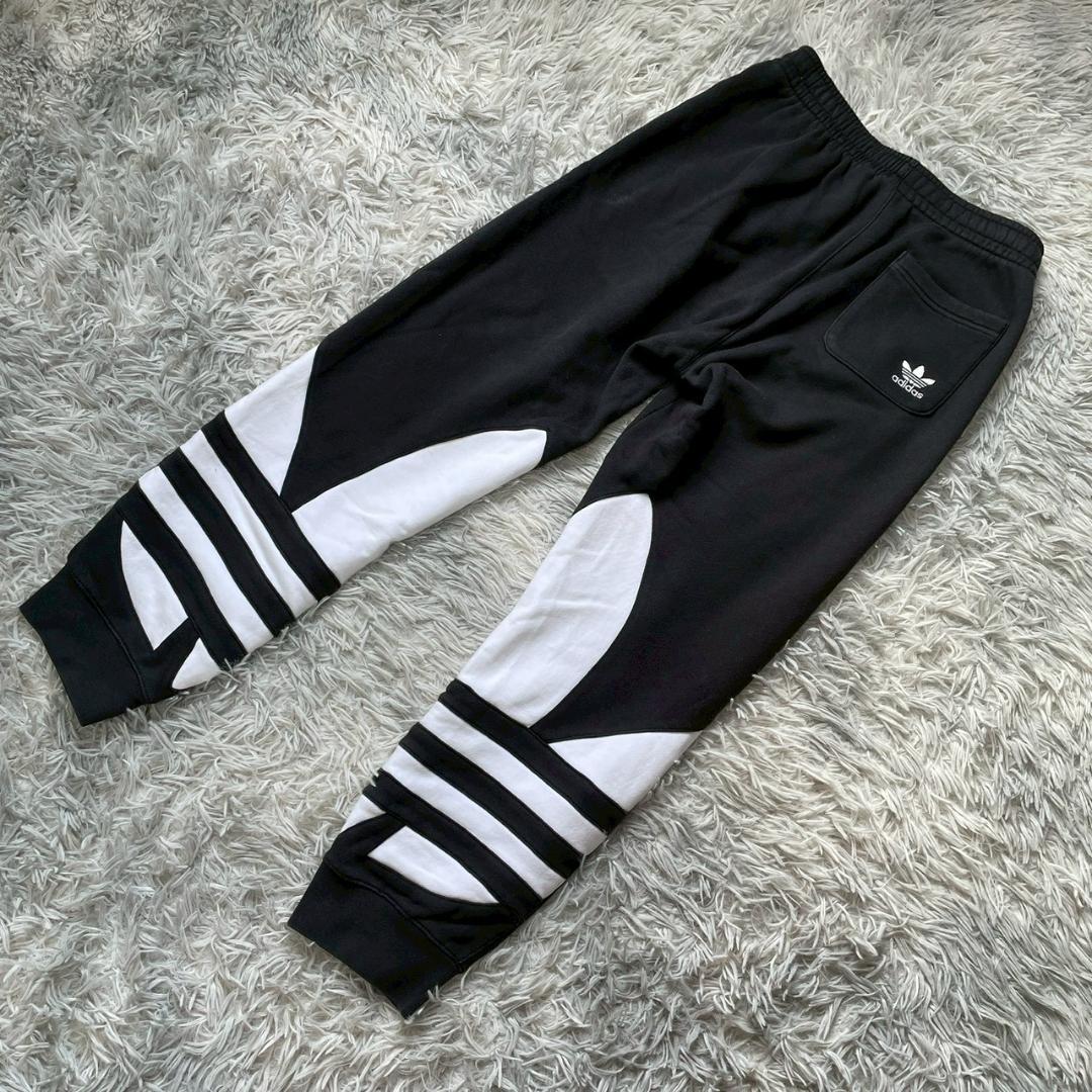 adidas ビッグレフォイル スウェットパンツ M ブラック ジョガー