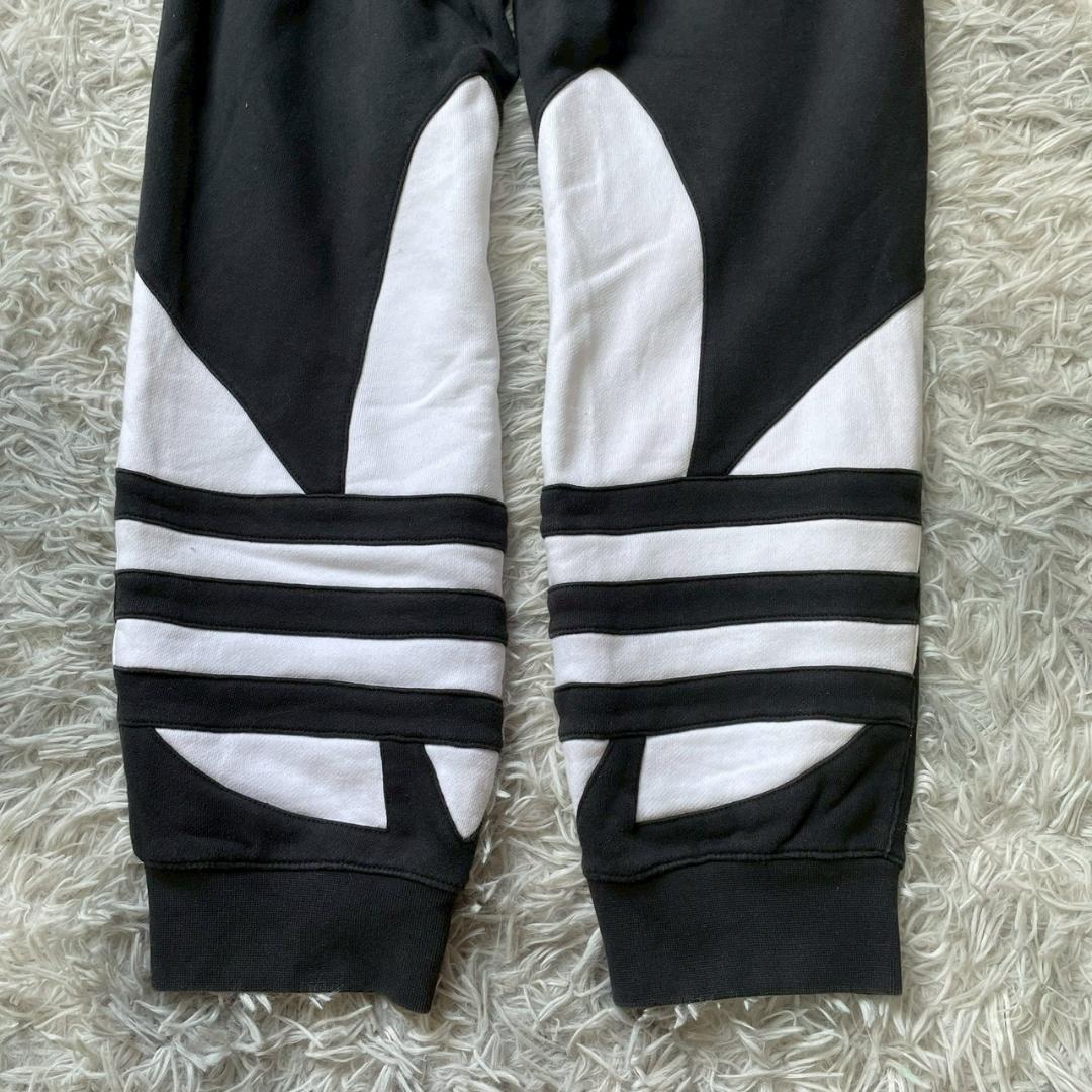 adidas ビッグレフォイル スウェットパンツ M ブラック ジョガー