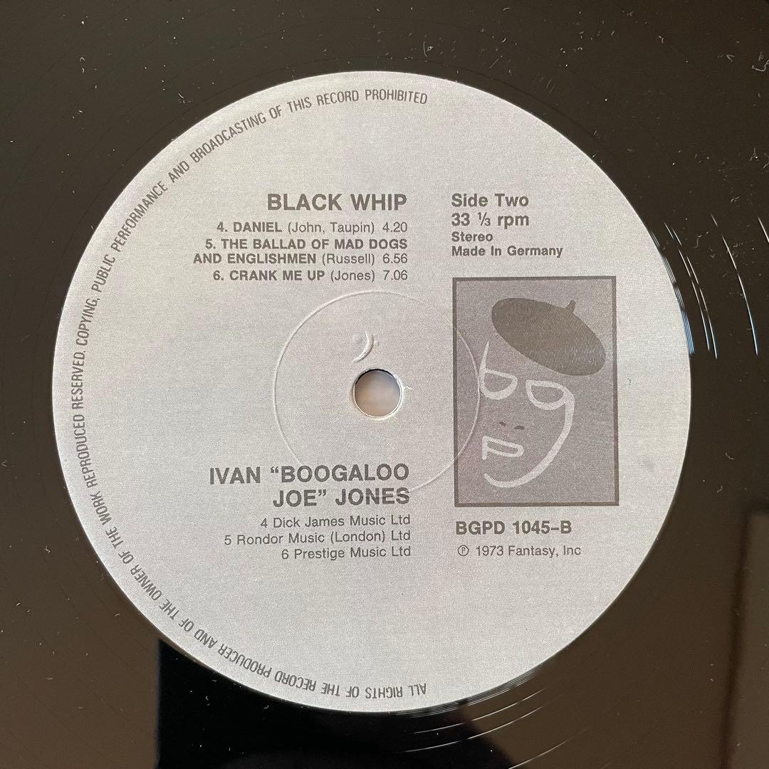 洋楽 Ivan \"Boogaloo Joe\" Jones BLACK WHIP LP