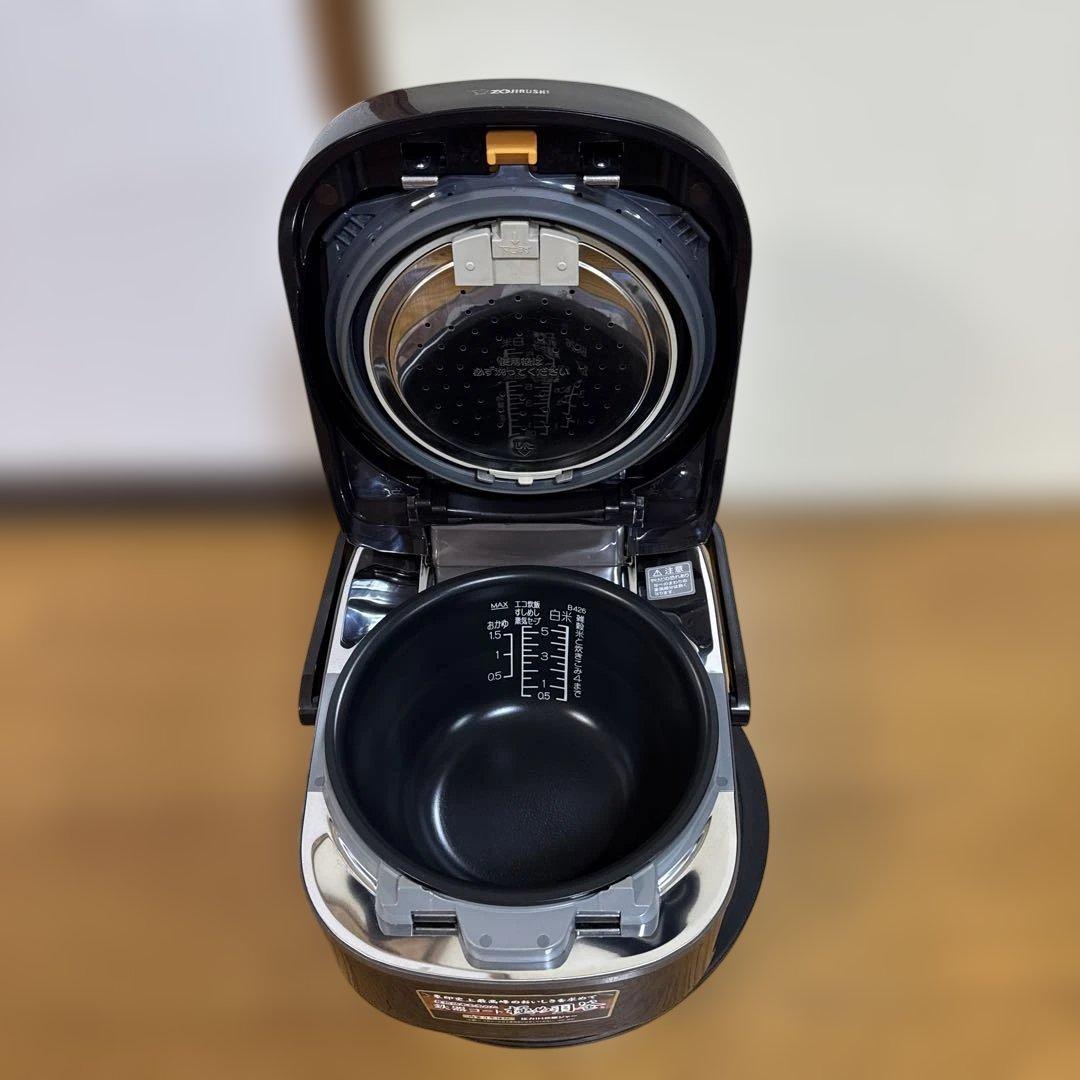 象印 炊飯器 圧力IH式 南部鉄器極め羽釜 5.5合 ブラック NP-WT10