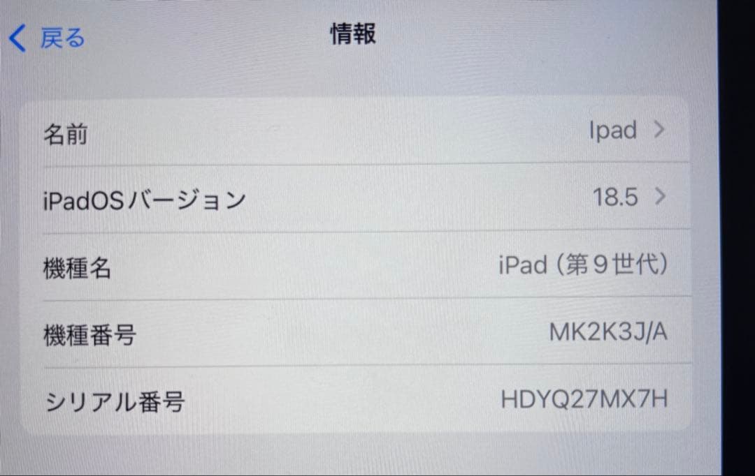 Apple iPad 第9世代 wifiモデル