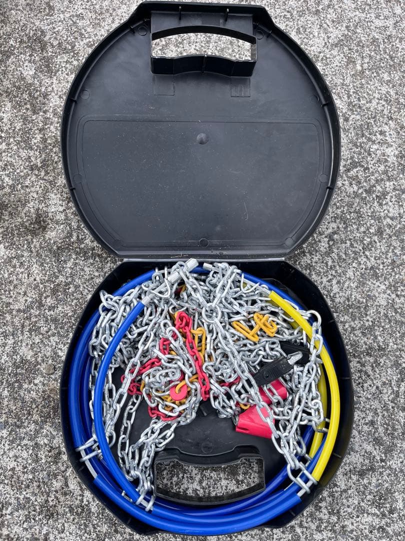ジムニー　スタッドレスタイヤ4本ホイールセット　チェーン付き