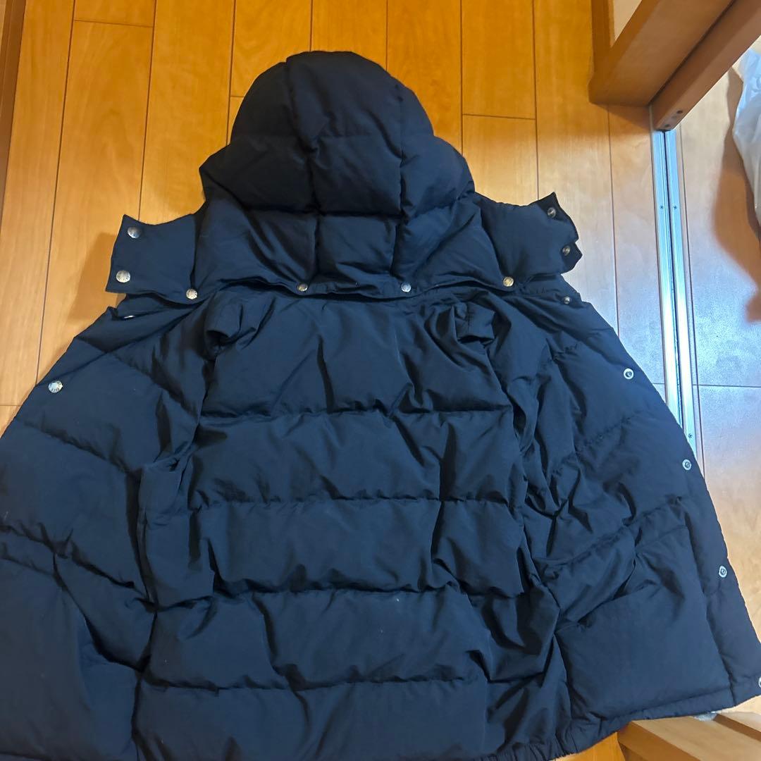 THE NORTH FACE フード付きダウンベスト S ブラック シン