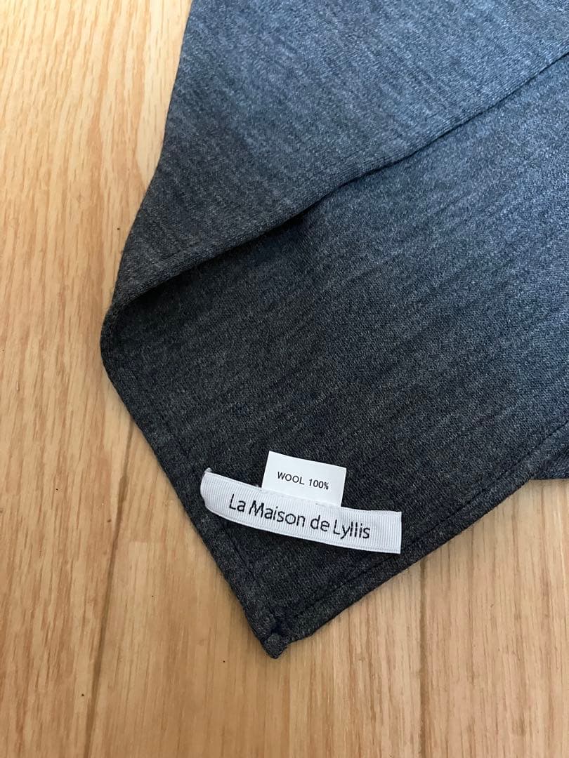 SLOBE IENA ラメゾンドリリス KERCHIEF スカーフ　グレー