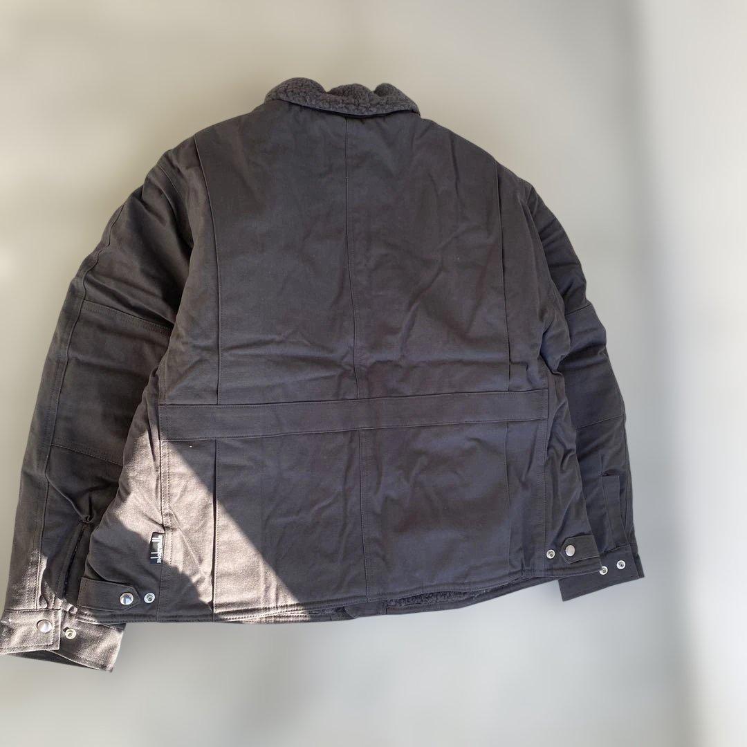 SNAFUヘリンボーンボアJKT/black／XL