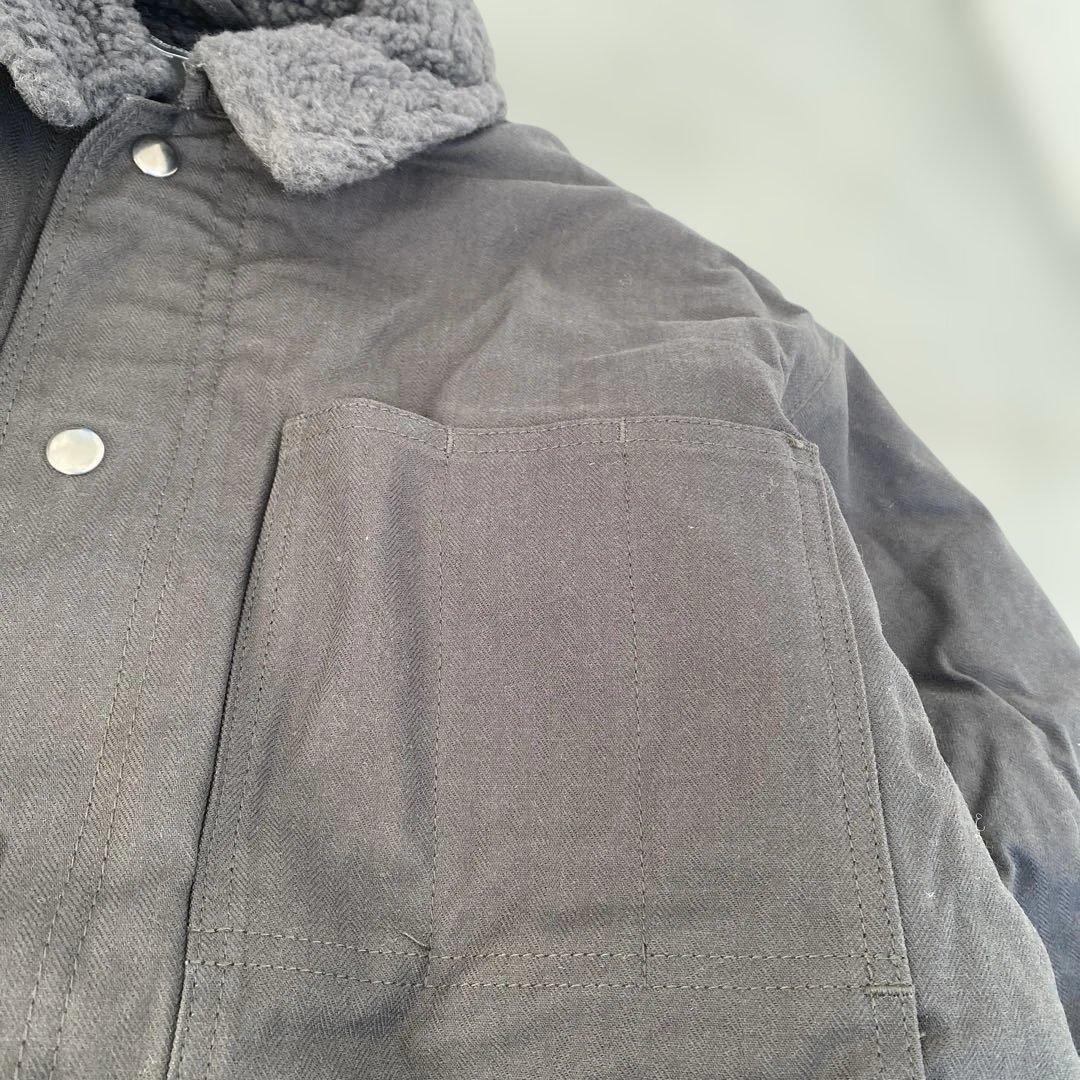 SNAFUヘリンボーンボアJKT/black／XL