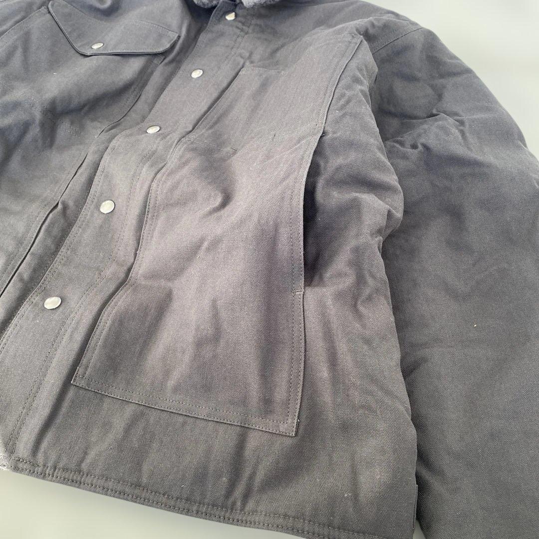 SNAFUヘリンボーンボアJKT/black／XL