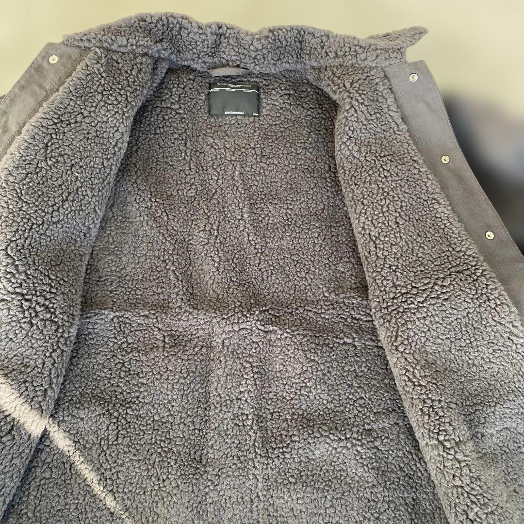SNAFUヘリンボーンボアJKT/black／XL