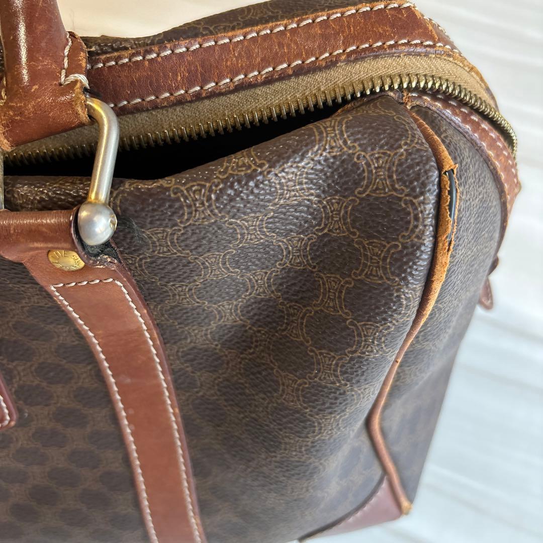 CELINE セリーヌ ボストンバッグ　マカダム　ヴィンテージ