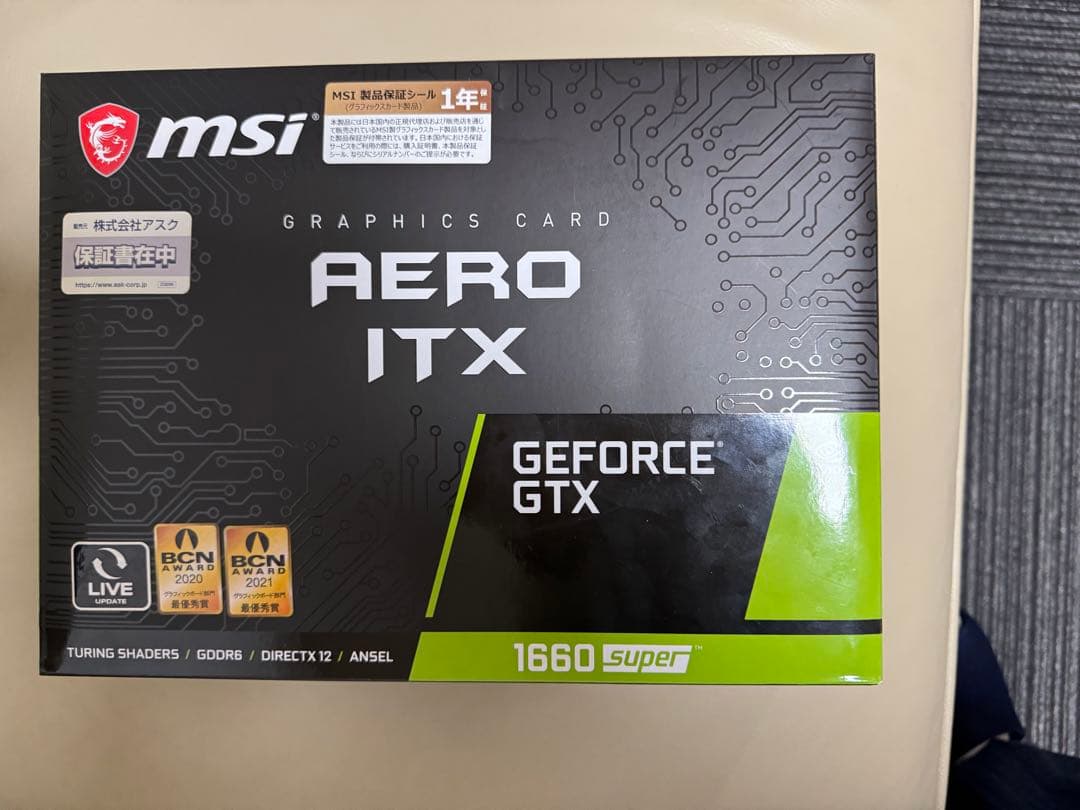 グラフィックボード・グラボ・ビデオカード MSI GeForce GTX 1660 SUPER AERO ITX