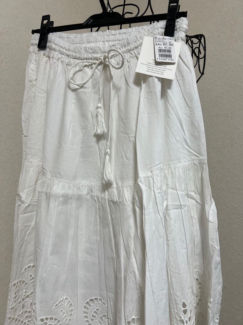 ヤマダヤ　スコットクラブ　白 レース ロングスカート スカラップ 未使用品