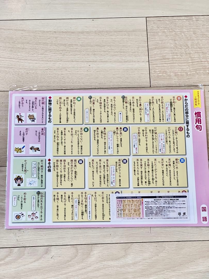 旺文社　お風呂ポスター中学受験シリーズ　新品８枚セット