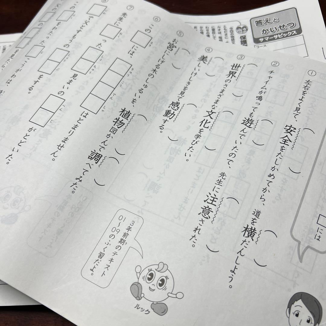 ⑱ら　サピックス　SAPIX 3年　国語　夏期講習　サマーサピックス