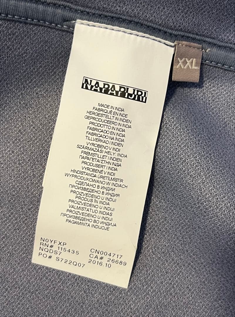 新品 NAPAPIJRI ナパピリ テーラード ジャケット コットン XXL
