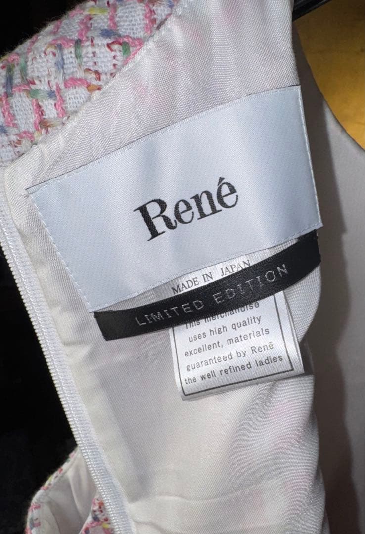 【Reneルネ】DM 掲載新品タグ付き定価121,000円限定品ワンピース38